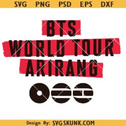 BTS World Tour Arirang SVG PNG, BTS Arirang World Tour 2026 SVG PNG
