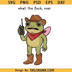 Funny frog with walkie talkie svg, Funny Frog File For Cricut, Funny Mental Health Png