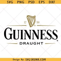 Guinness beer logo SVG PNG, Guinness logo PNG SVG, Guinness draught SVG PNG