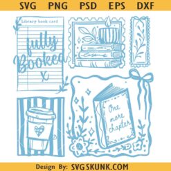 Just one more chapter PNG SVG, books and coffee svg, bookish sweatshirt svg png, whimsical book Lover SVG