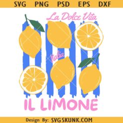 Lemon svg, Amalfi Coast Italy svg, Limoncello svg, Preppy Lemon Summer svg, Girly Summer svg