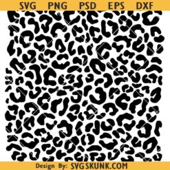 Leopard Print Pattern Svg, Leopard seamless Pattern Svg png, Repeating leopard Pattern digital download