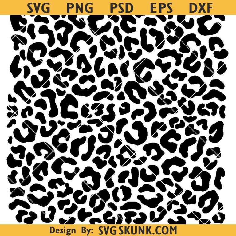 Leopard Print Pattern Svg, Leopard Seamless Pattern Svg Png, Repeating ...