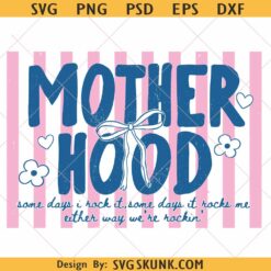 Motherhood PNG, stripped motherhood png, coquette motherhood png, Trendy Mom Design