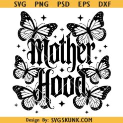 Mother Hood svg Png, Mother Hood butterflies Png svg