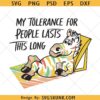 My Tolerance for People Lasts This Long PNG, funny zebra PNG