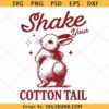Shake Your Cotton Tail SVG PNG, Easter Bunny Vibes Girl Svg, Retro Easter svg Png