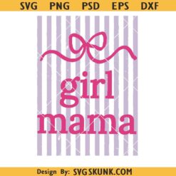 Striped Girl mama coquette SVG PNG, stripped girl mama png