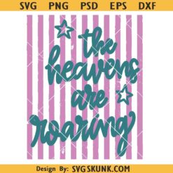 The heavens are roaring PNG, Stripped Christian shirt design