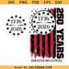 America 250 Years of Freedom SVG PNG, USA 250th Anniversary SVG PNG