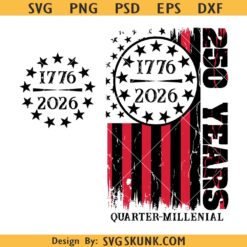 America 250 Years of Freedom SVG PNG, USA 250th Anniversary SVG PNG