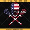 American Flag Lacrosse Helmet SVG, Lacrosse SVG PNG, Lacrosse Mom Svg, Lacrosse Player Svg