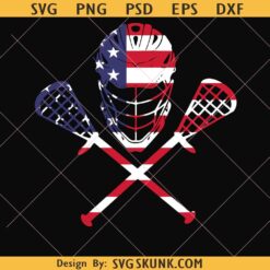 American Flag Lacrosse Helmet SVG, Lacrosse SVG PNG, Lacrosse Mom Svg, Lacrosse Player Svg
