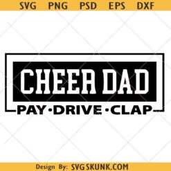 Cheer Dad Svg Png, Cheerleading Svg, Cheer Life Svg, Cheer Squad Svg, Game Day Svg