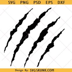 Claw Scratches SVG, Claw Mark svg, Tiger Scratch svg, Animal Scratch svg, Wild Animal Scratches Svg