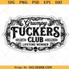 Grumpy fuckers club SVG PNG, Funny Skull Sarcastic Adult Humor svg png