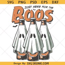 Halloween Ghost Beer SVG, I'm Here For The Boos svg, Halloween svg