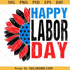 Happy Labor Day PNG SVG , American Flag Flower svg, American Happy Labor Day PNG SVG