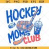 Hockey Moms Club svg, Trendy Game Day Doodle svg, Hockey mom svg