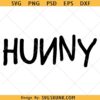 Hunny with Backwards N PNG, Hunny digital download png svg file for cricut