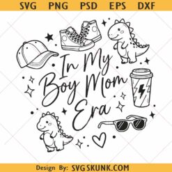 In my boy mom era SVG PNG, boy mom shirt svg png, boy mama shirt