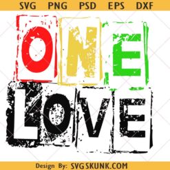 One Love svg, Jamaican svg, World Peace and Unity svg