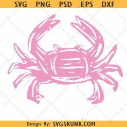 Pink Preppy Crab svg PNG, Coastal Crab svg png, salt life svg png