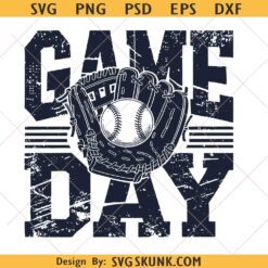 Softball gameday SVG PNG, Gameday softball png, gameday distressed svg png