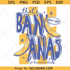 That's Bananas svg, Trendy Summer svg, Food Pun Summer svg