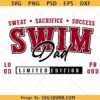 Swim Dad SVG, Swim Dad PNG, Swim Dad Cutout svg, Swimming Dad Heart svg