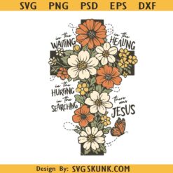 There Was Jesus svg, Vintage Christian Spring svg, Floral Women Bible Shirt svg, Wildflower Faith Mom svg