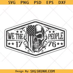We the people hat patch SVG PNG, 1776 svg, Laser Engraving File Leather Hat Patch Design