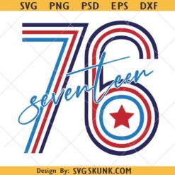1776 SVG, 4th of July SVG, Patriotic SVG, American Flag Svg, Fourth of July SVG