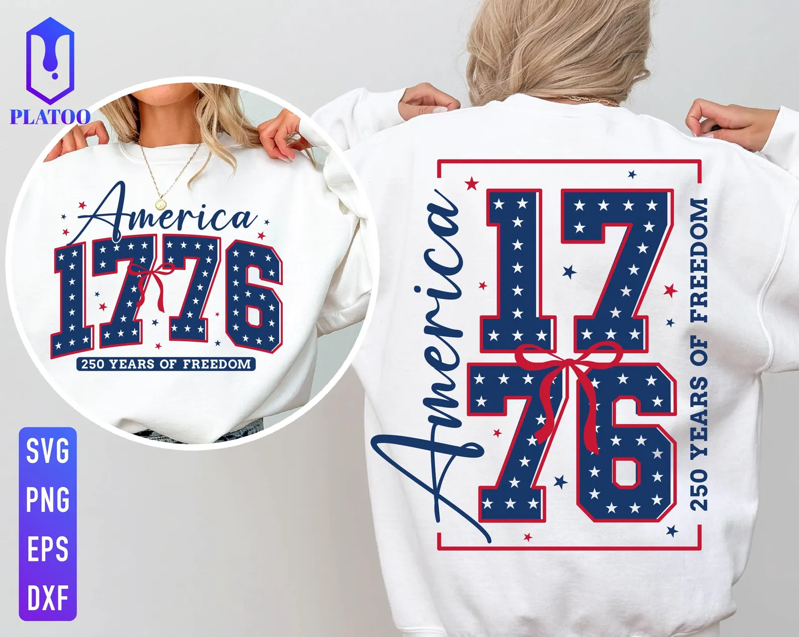 America 1776 SVG PNG America 1776 SVG PNG, Coquette 4th of July SVG