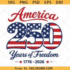 America 250th Anniversary US Flag svg png, America 250th Anniversary Png