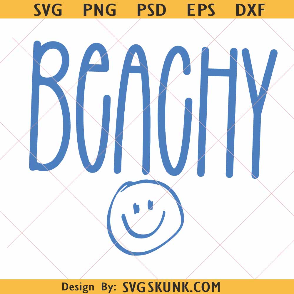 Beachy Smiley Face PNG Beachy Smiley Face PNG, beachy smiley svg png, Summer PNG, Cute Happy Summer png