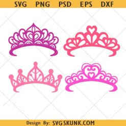 Crown Svg, Princess Crown Svg, Tiara Svg