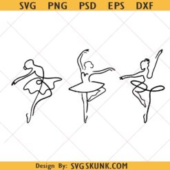 Girls Ballet Png, Line Art Ballet Png, Gift For svg, Dance Coach svg, Dance Teacher svg, Ballet Slippers svg, Ballerina Mom Png
