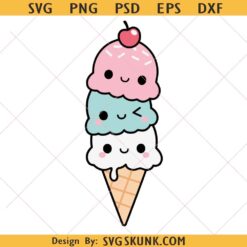 Ice Cream SVG, Ice Cream Cone Summer svg, Ice cream cone svg