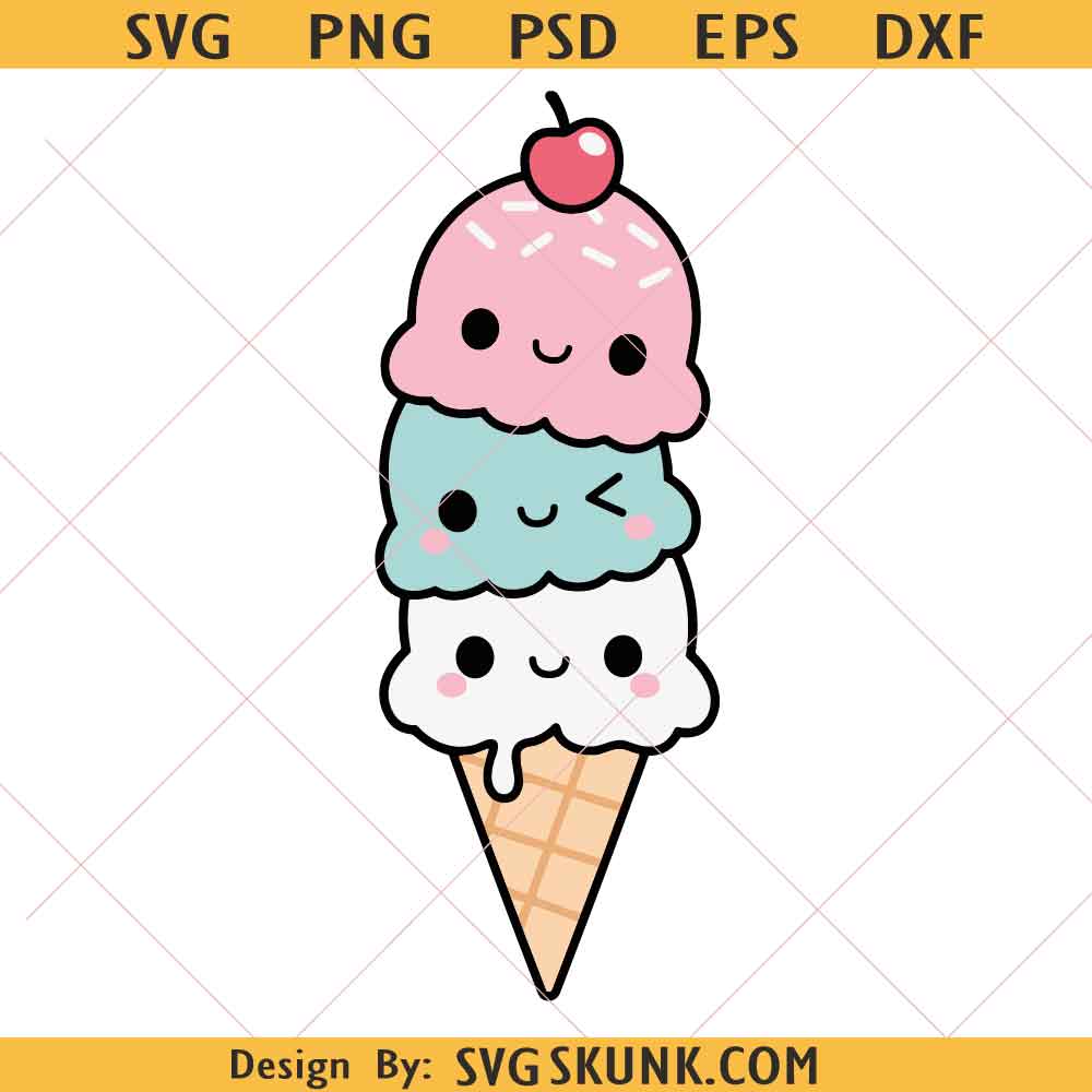Ice Cream SVG Ice Cream SVG, Ice Cream Cone Summer svg, Ice cream cone svg