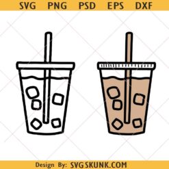 Iced coffee svg png, iced coffee tumbler svg, iced coffee  cup clipart