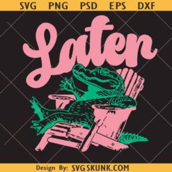 Later Alligator PNG, Later gator png, funny alligator png