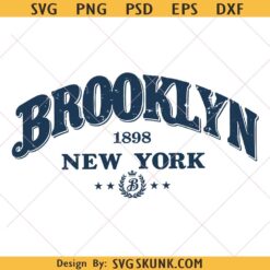 New York Brooklyn PNG Svg, Brooklyn 1898 Tee svg, Brooklyun New York svg