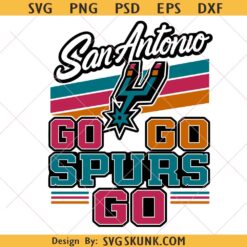 San Antonio Fiesta Colors SVG, Go Spurs Go Basketball SVG, Vintage Texas Team svg