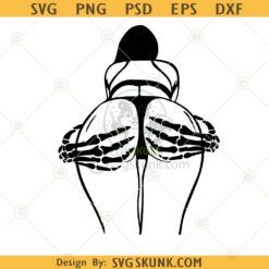 Skeleton Booty Svg png, skeleton hands on booty SVG, Booty skeleton hands SVG