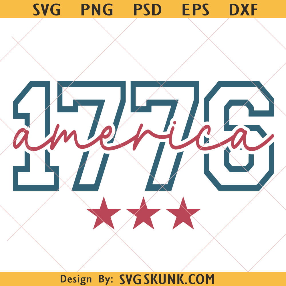 1776 America Png 1776 America Png, Retro 4th Of July Svg, Independence Day Svg, Usa Png, Patriotic Day Svg