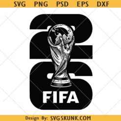 2026 World Cup Trophy SVG PNG, Football Championship Cut File