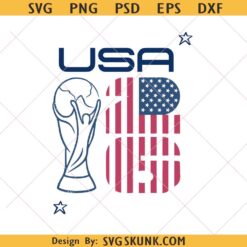 2026 World Cup USA Svg, USA Soccer Fan Design, One Nation One Team PNG 2026 World Cup