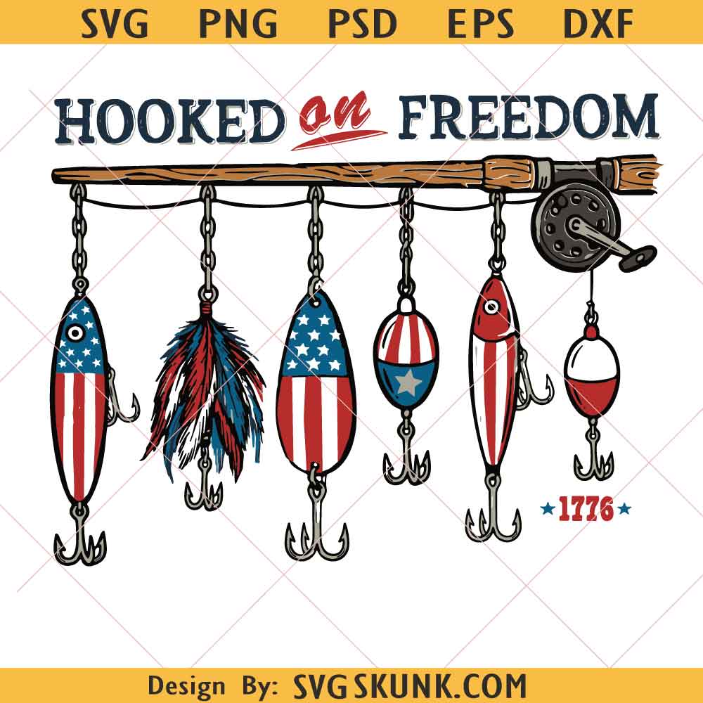 4th of July Fishing Lure PNG SVG 4th of July Fishing Lure PNG SVG, Patriotic Fishing svg, American Flag Fishing Graphic, Red White Blue Fisherman svg