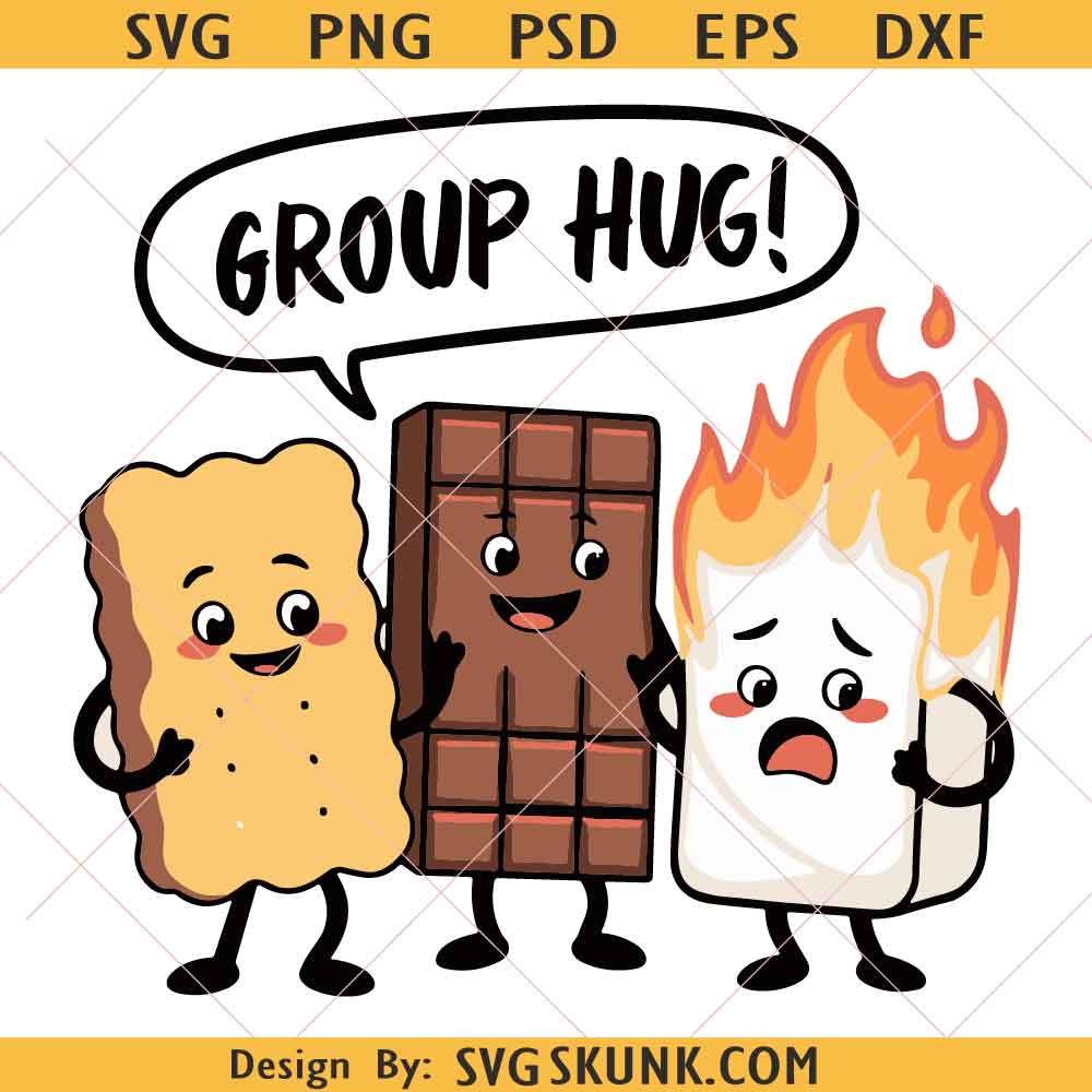 Camping Lover SVG PNG Camping Lover SVG PNG, Nature Lover, Outdoor Camping svg, Funny Group Hug Smores Camping svg